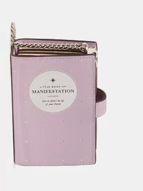 NWT Kate Spade “Little Book of Manifestation” Crossbody Bag – Pink Book